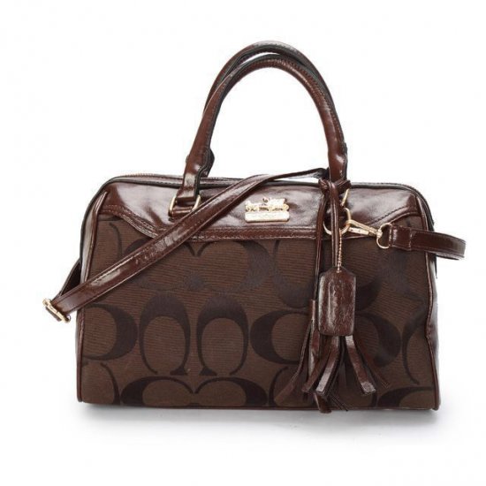 Coach Legacy Haley Medium Coffee Satchels BAZ | Women - Click Image to Close